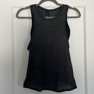 Lululemon tank with cutout and attached sports bra